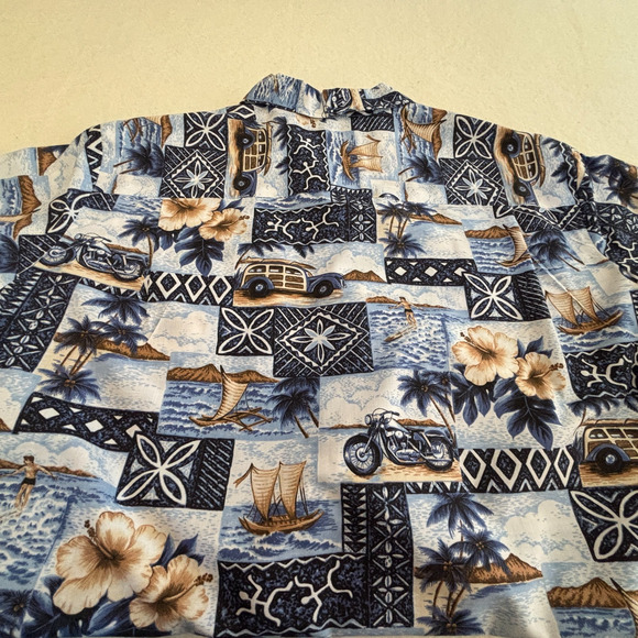 Royal Creations Mens Hawaiian XL Short Sleeve Shirt Made in Hawaii Tropical - Picture 3 of 7